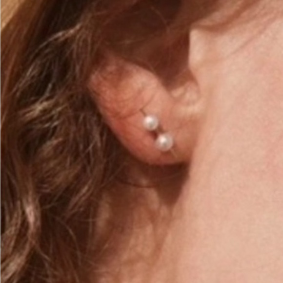 MAU ORION DOUBLE PEARL STUD EARRING (SINGLE) - Picture 5 of 6
